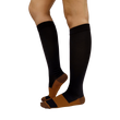 Graduated Compression Socks in Brown Black